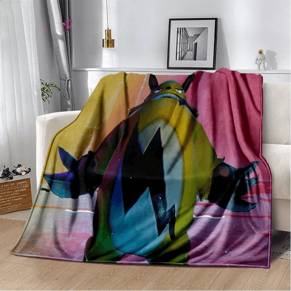 Palworld themed blanket for gamers