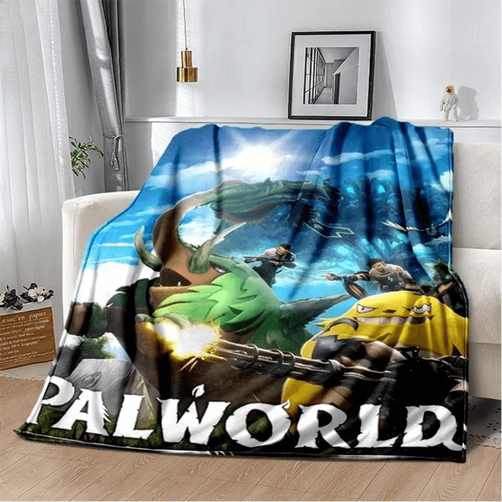 Palworld gamer gift soft plush blanket