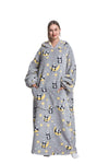 Panda Long Hoodie Blanket