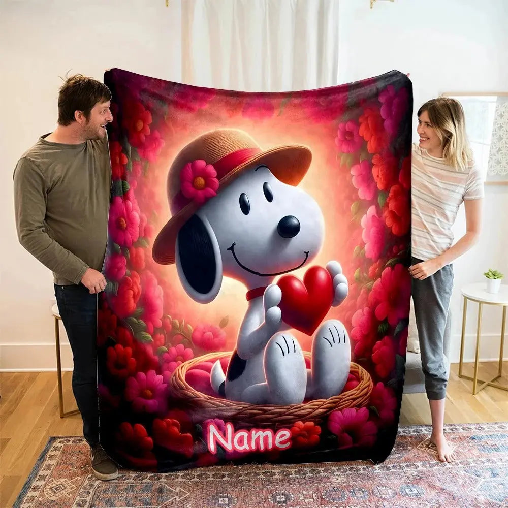 Personalized Snoopy Nap Blanket for Kids – Soft and Snuggly