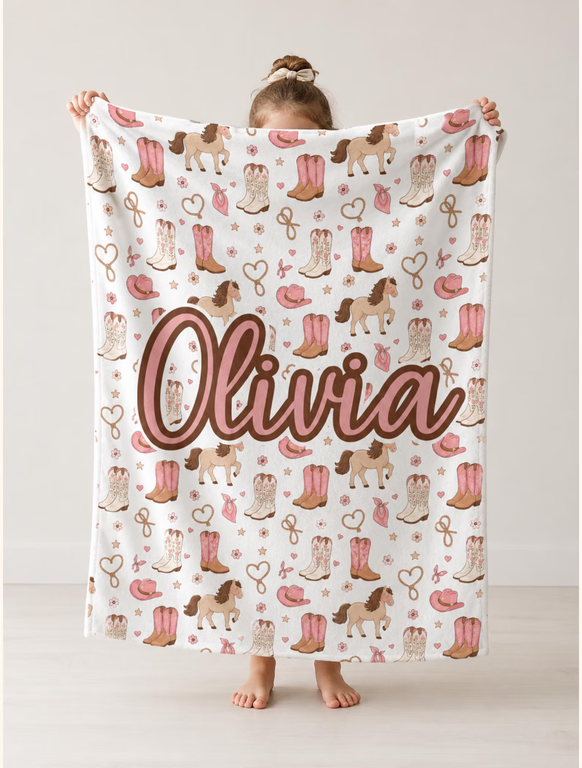 cozy personalized western blanket for home