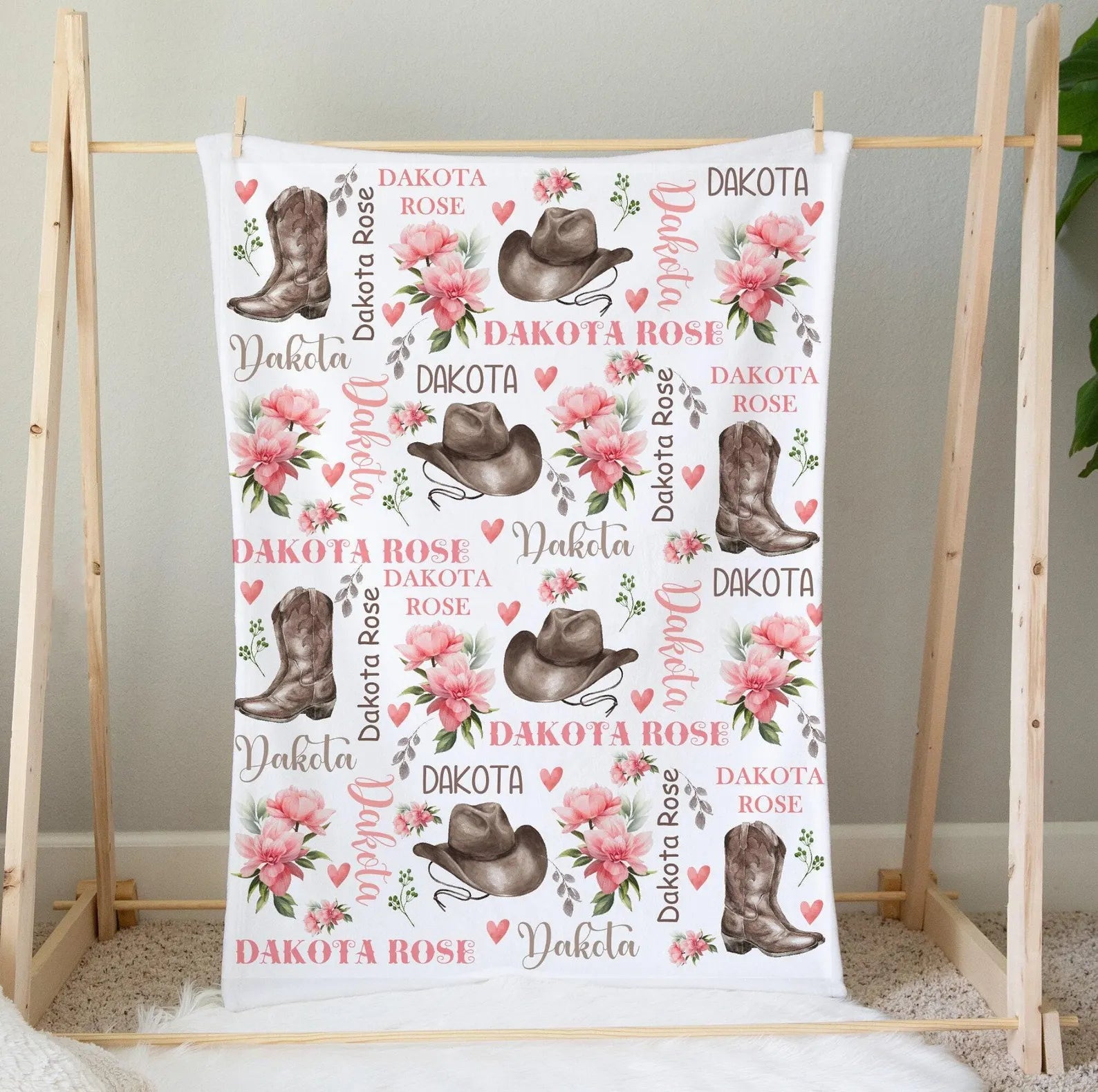 custom western blanket for sofa and bed