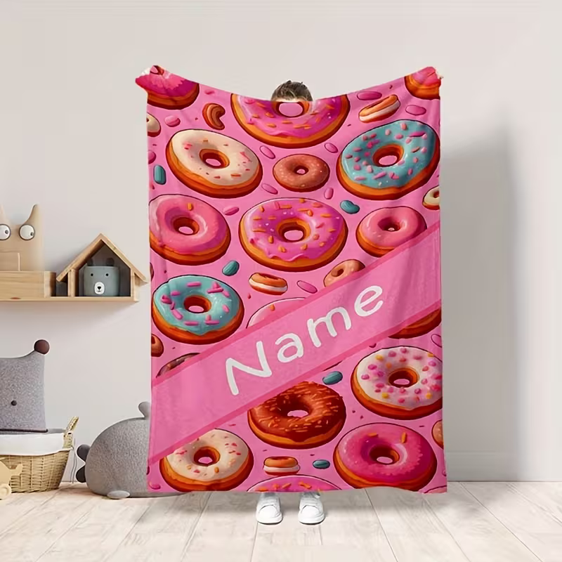 custom dessert blanket for kids bedroom decor