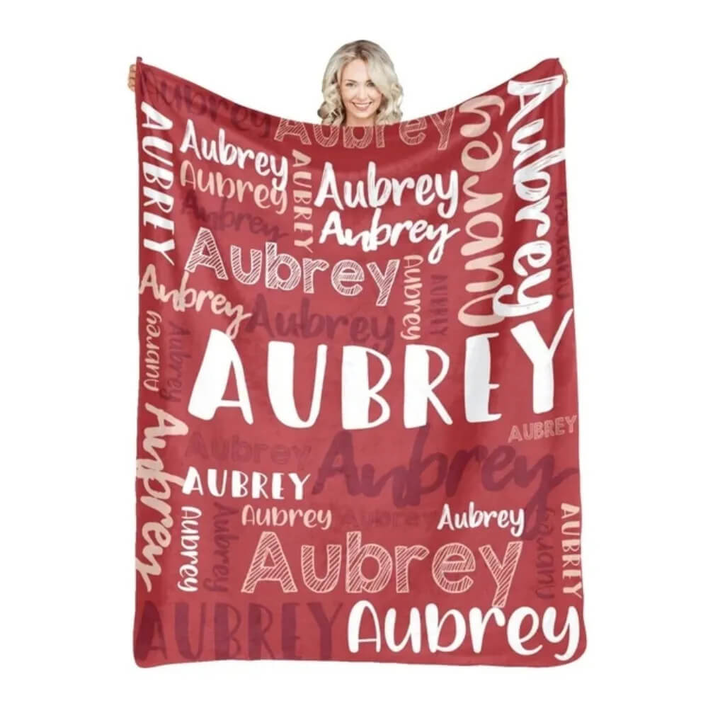 Multicolor personalized blanket for kids teens and adults