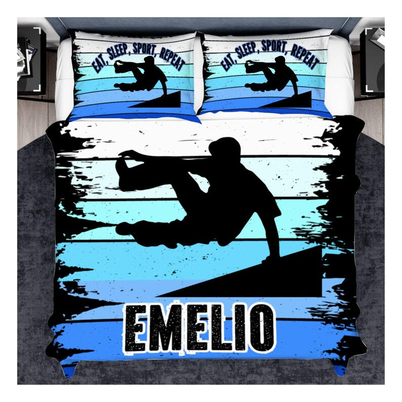 Personalized Parkour Bedding For Boys And Kids