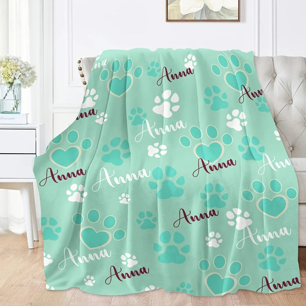 personalized pet blanket HD print design