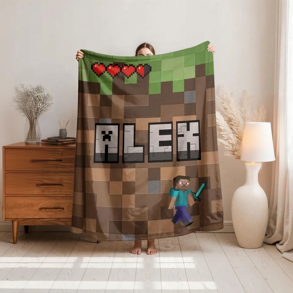 Personalized Pixel-Style Blanket