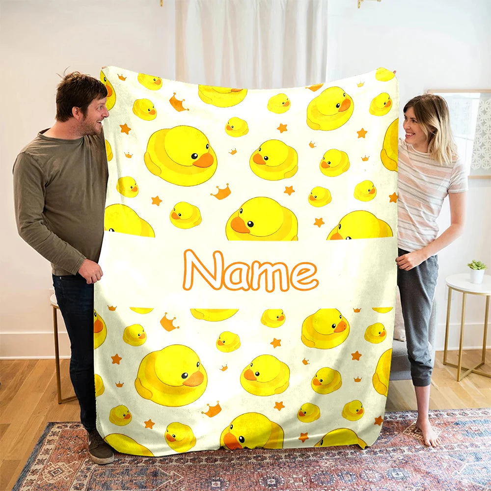 cozy duck blanket for nursery decor