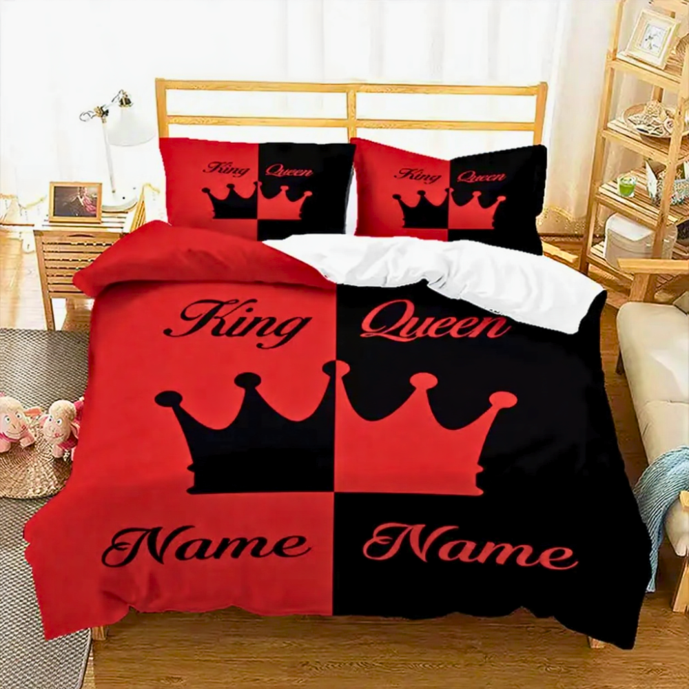Personalized wedding bedding