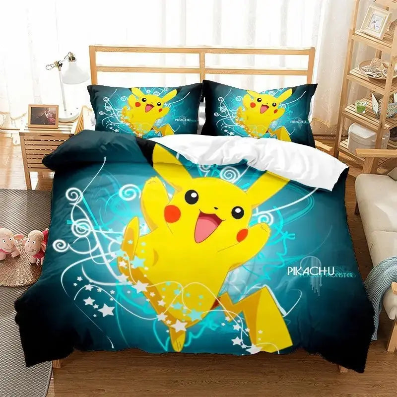 Pikachu Quilt Cover Set My Store