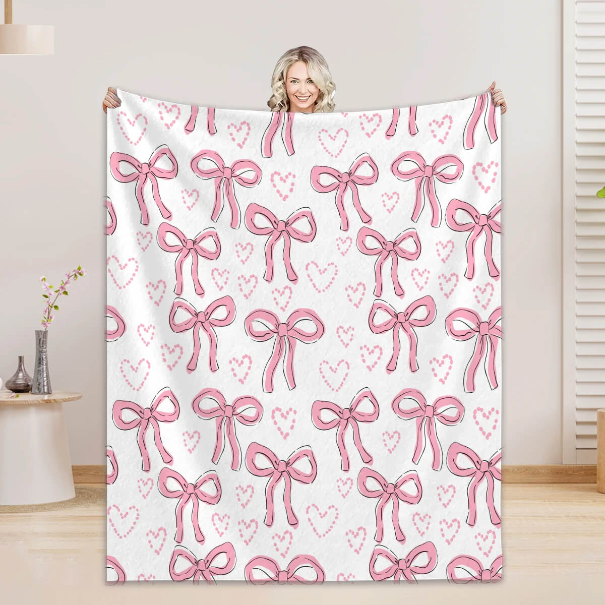 cute girly blanket for bed and couch