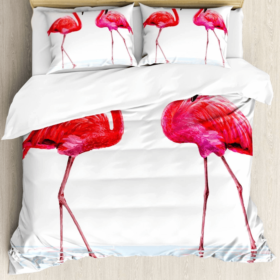 Girls flamingo doona cover for modern bedroom décor