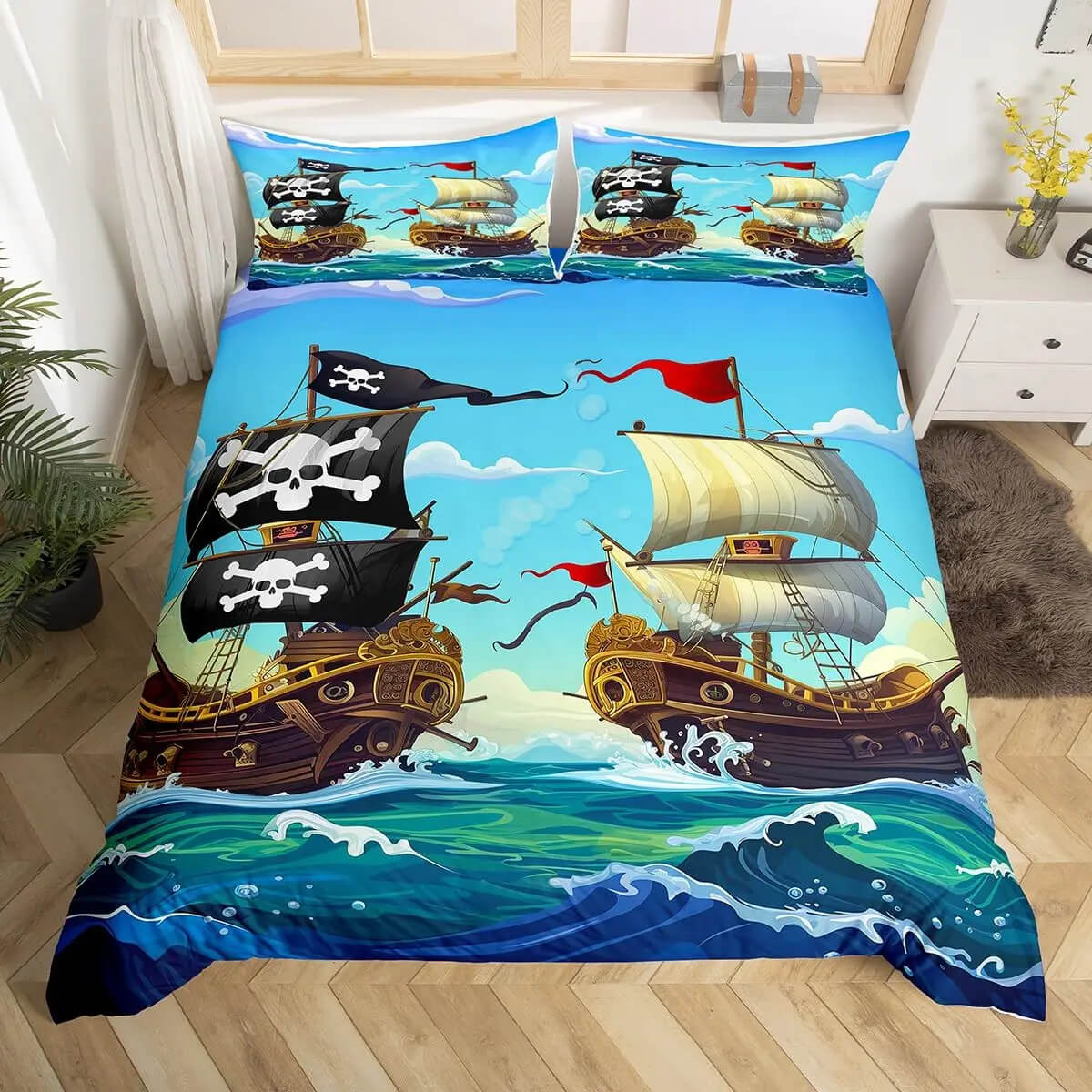 skull bedding decorative set