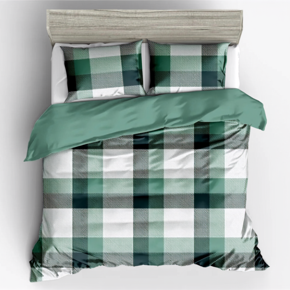 Classic Plaid checkered bedding design