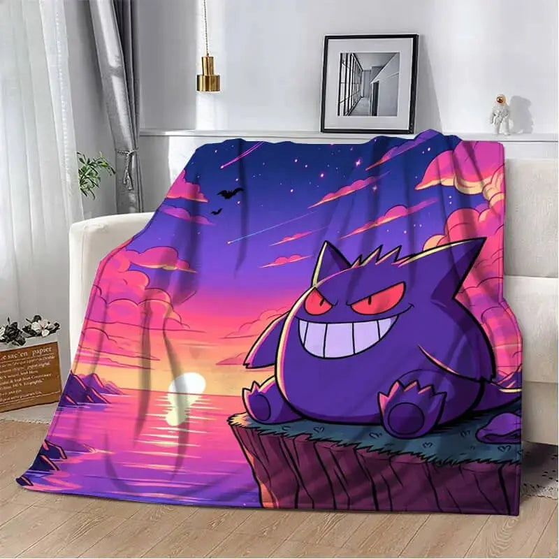 Pokemon Gengar Throw Blanket