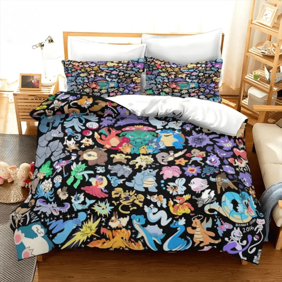 Pokemon Lapras & Dragonair Anime Cartoon Kids 3D Doona Cover