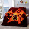 Pokemon Charizard Throw Blanket