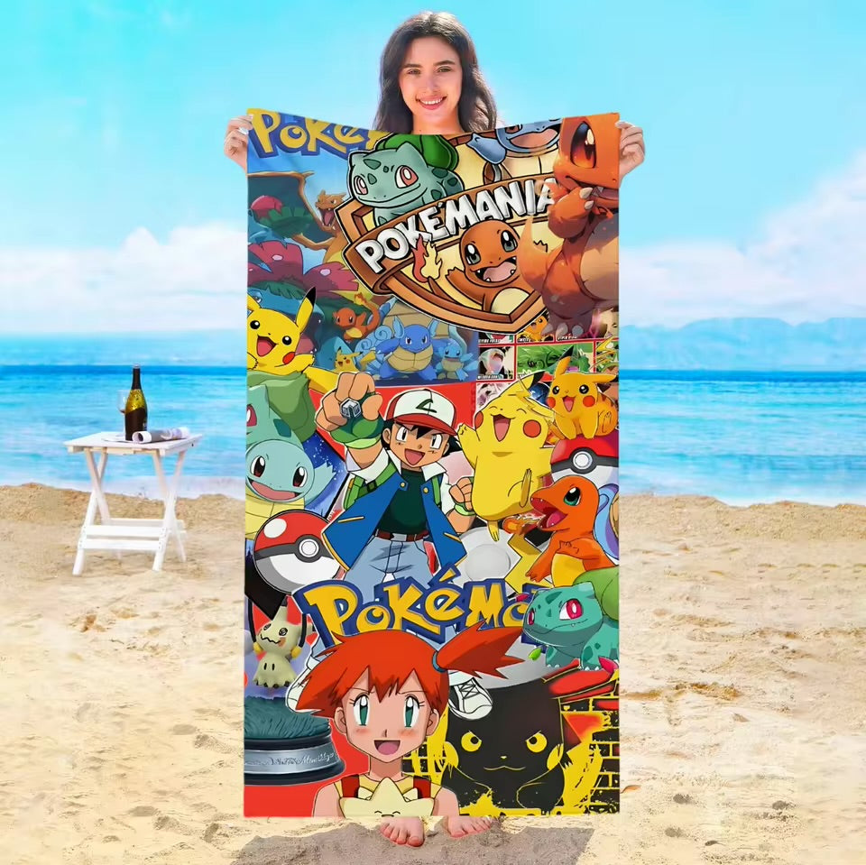 Pokemon bath towels