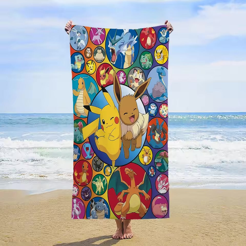 Pokemon beach towels