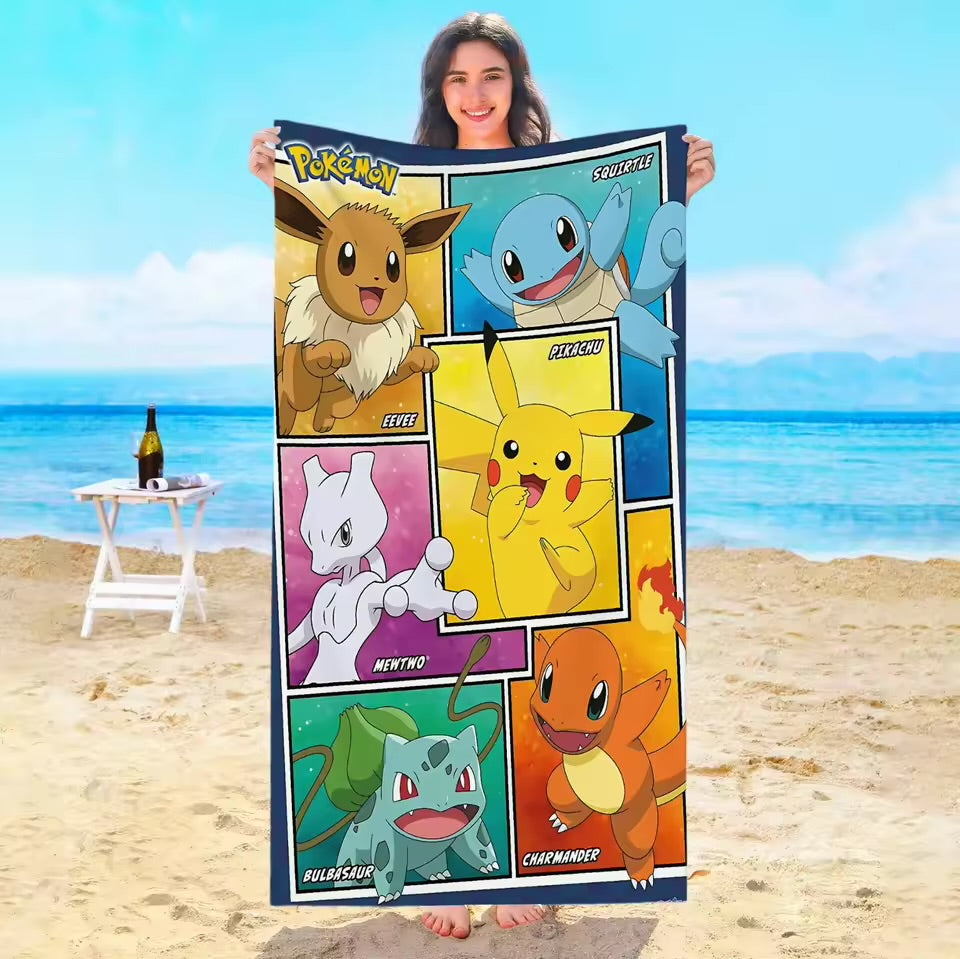Pokemon character towels