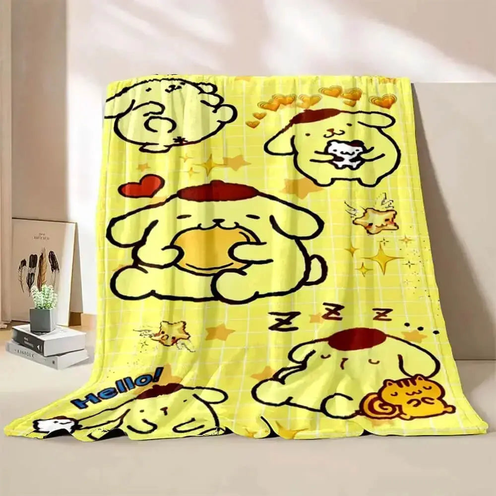 Pompompurin Cartoon Throw Blanket