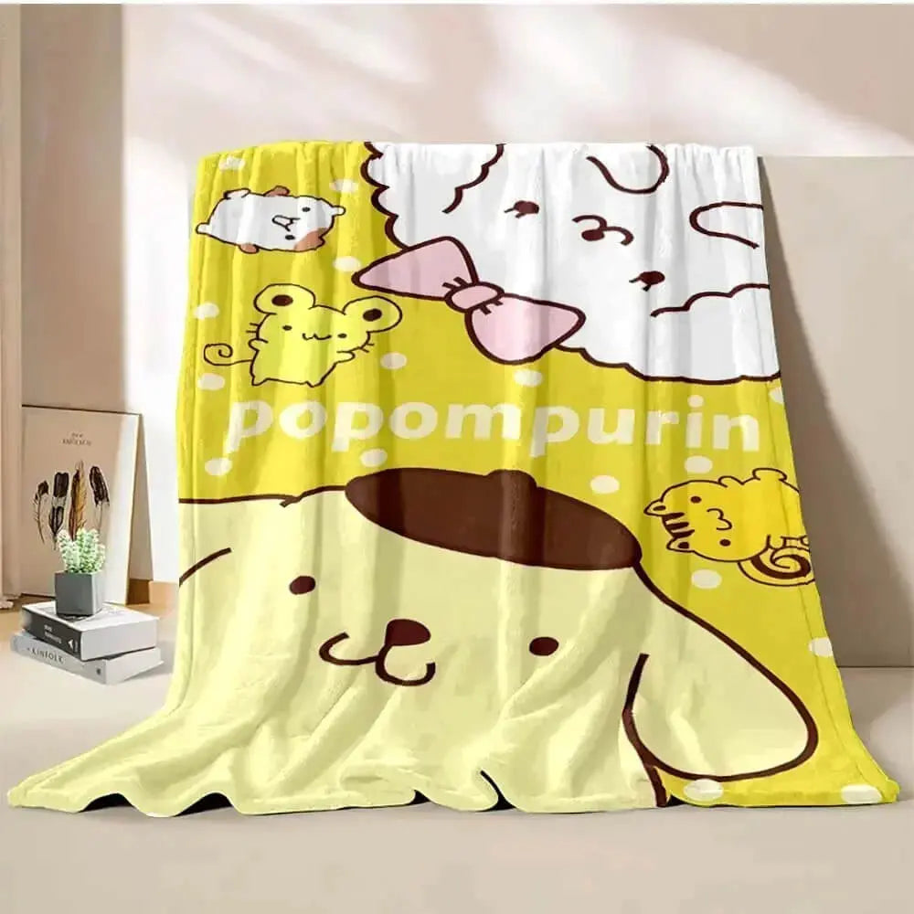 Pompompurin Cartoon Throw Blanket