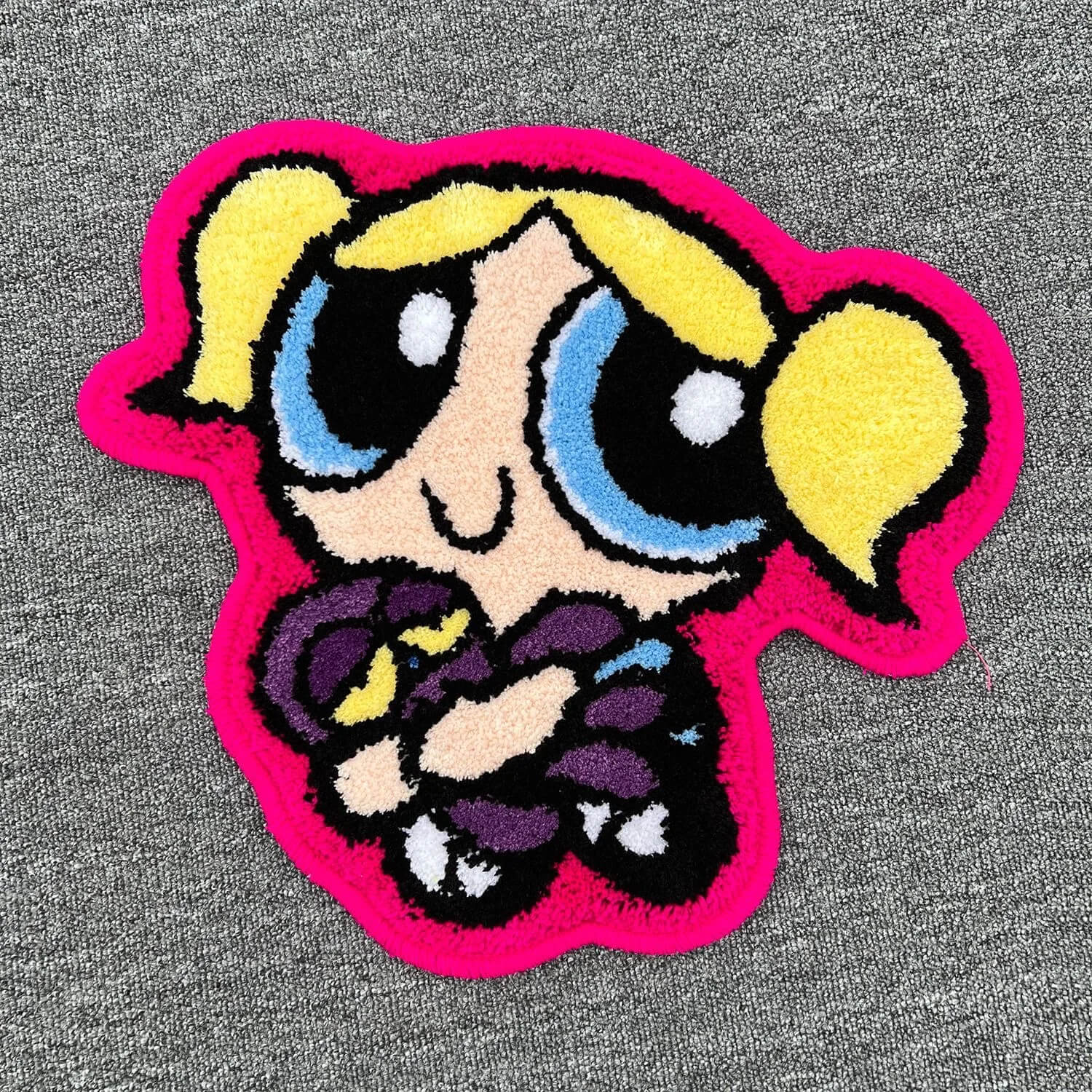 Colorful Powerpuff Girls carpet for kids room and lounge area