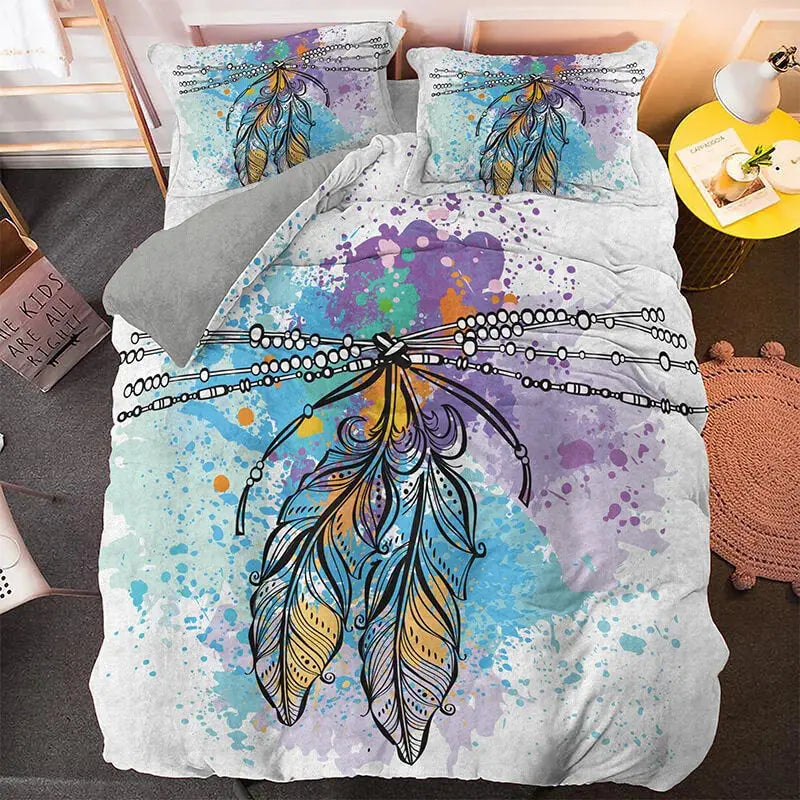 Psychedelic Dream Catcher Quilt Cover