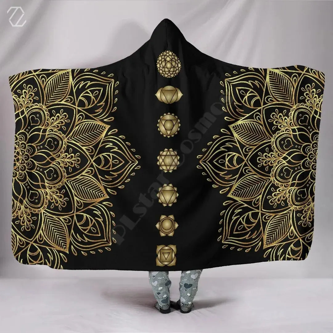 Psychedelic Hooded Blanket My Store