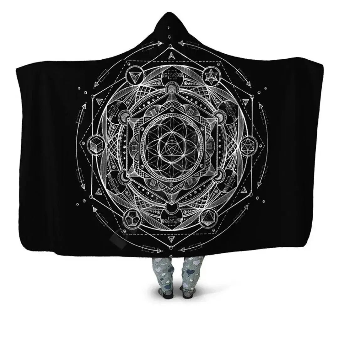 Psychedelic Hooded Blanket My Store