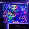 Psychedelic Skull Tapestry My Store