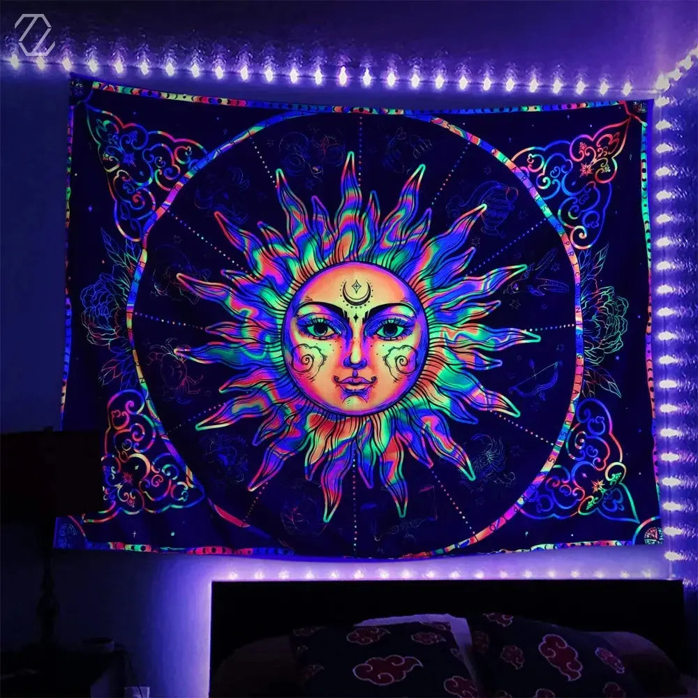Psychedelic Sun Tapestry My Store