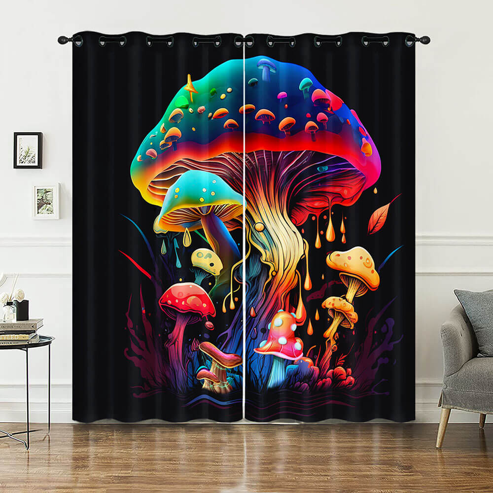 Hippie psychedelic blackout curtains