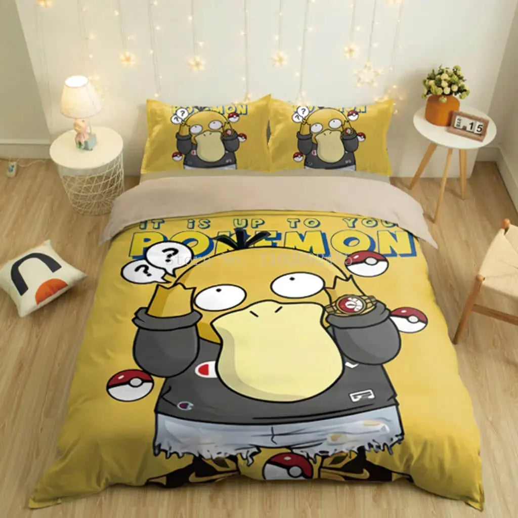 Psyduck Pokemon Duvet Cover - Zirconic
