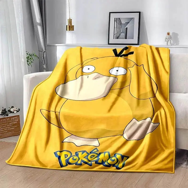 Psyduck Pokemon Throw Blanket