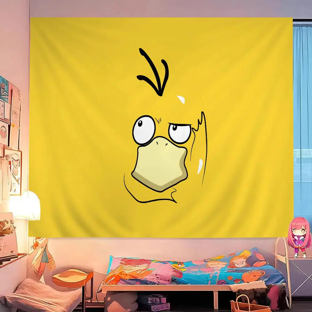 Psyduck Pokemon Wall Tapestry