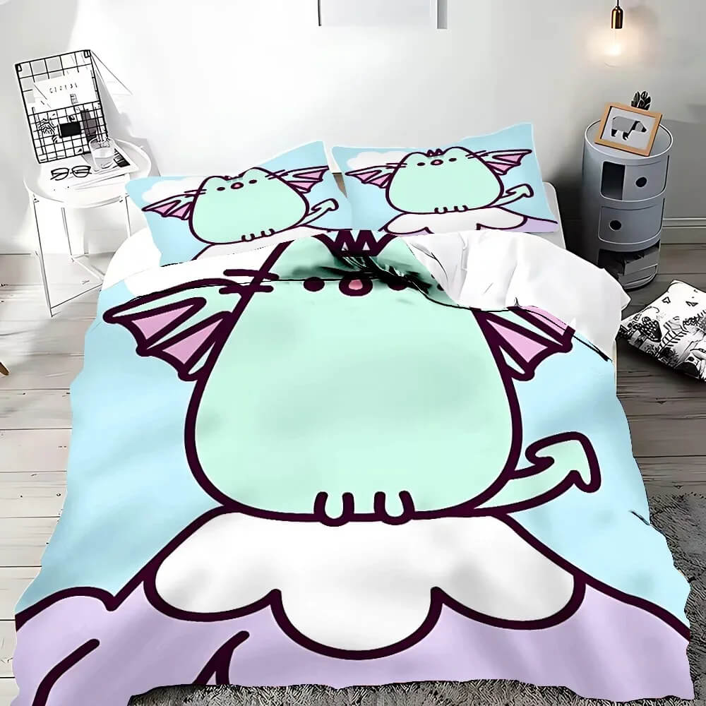 Pusheen cartoon bedding gift idea