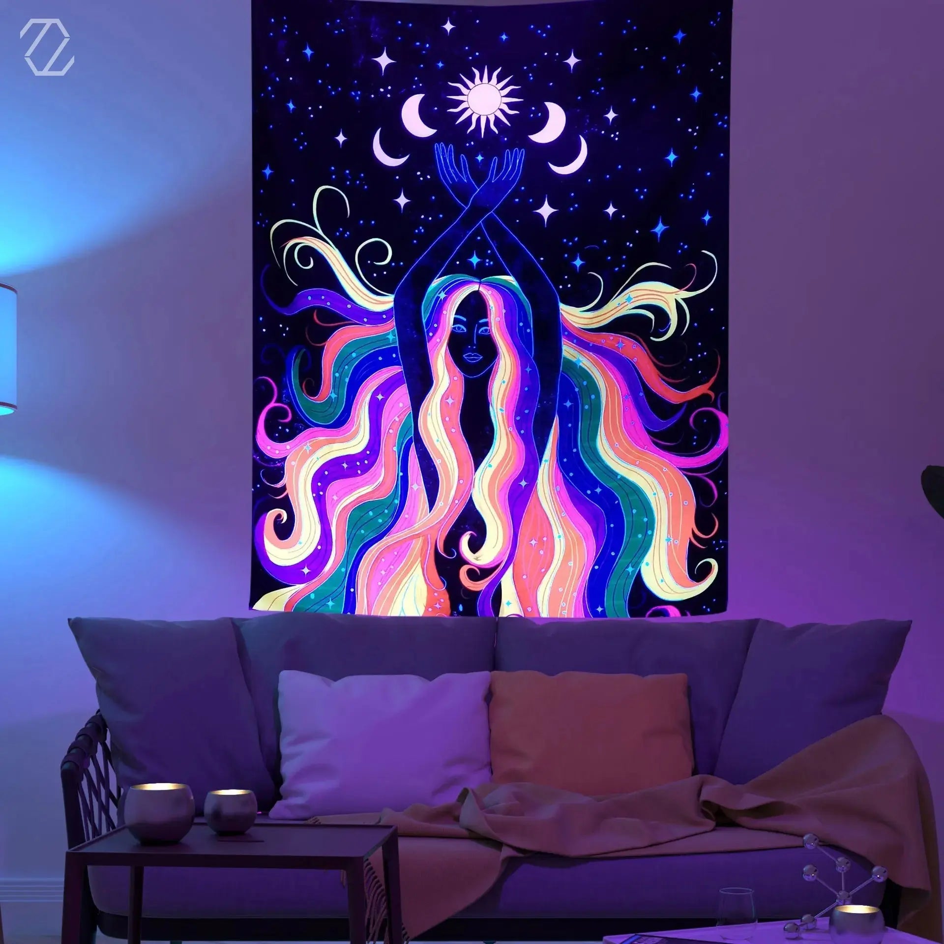 Rainbow Girl Tapestry My Store