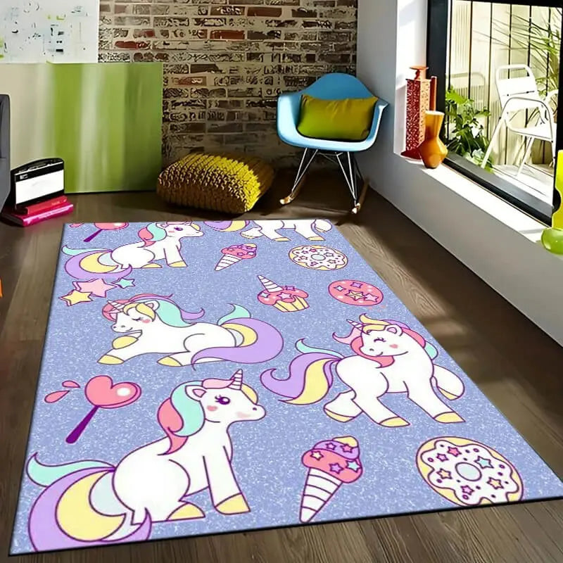 Soft home carpet rug placed in a living room with modern furniture