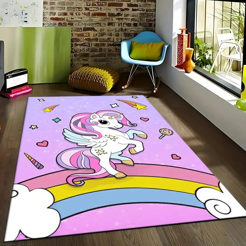 Soft home carpet rug placed in a living room with modern furniture