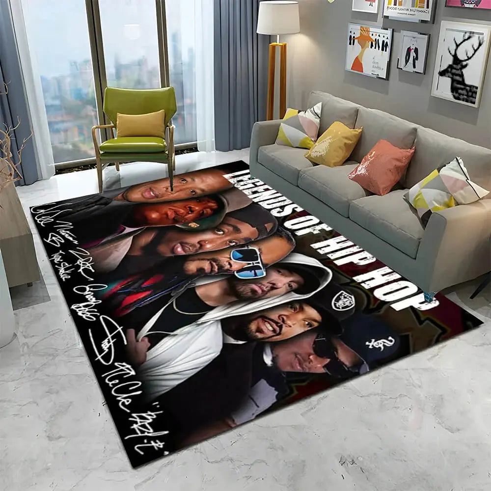 Rapper Legends Star Snoop Dogg Rug Zirconic