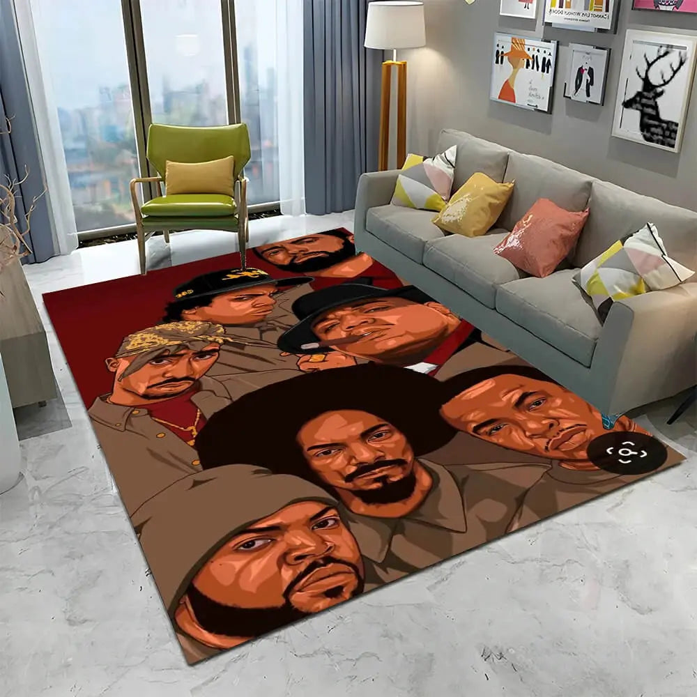 Rapper Legends Star The Notorious BIG Living Room Rug Zirconic