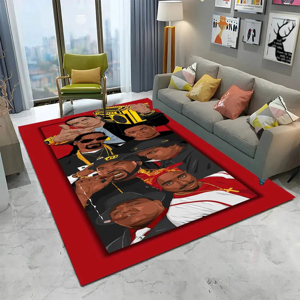 Rapper Legends Star The Notorious BIG Area Rug
