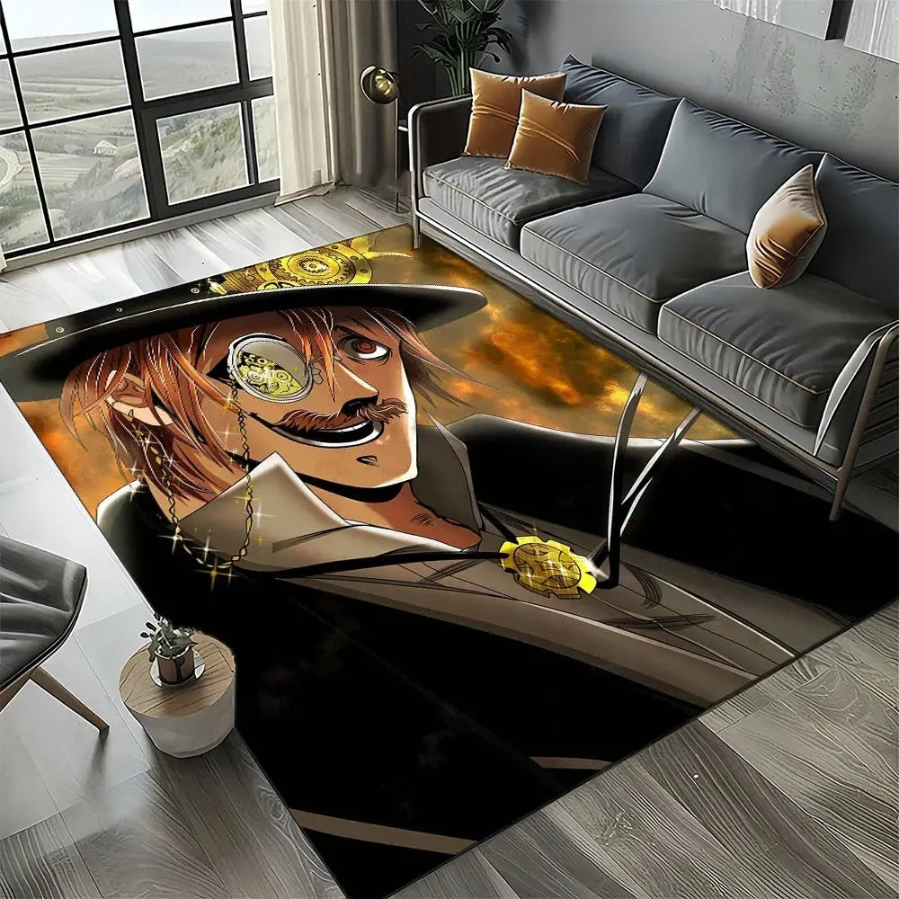 Record of Ragnarok themed bedroom floor rug for anime fans