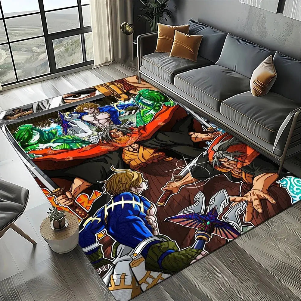 Home anime rug with Record of Ragnarok design for interior decor