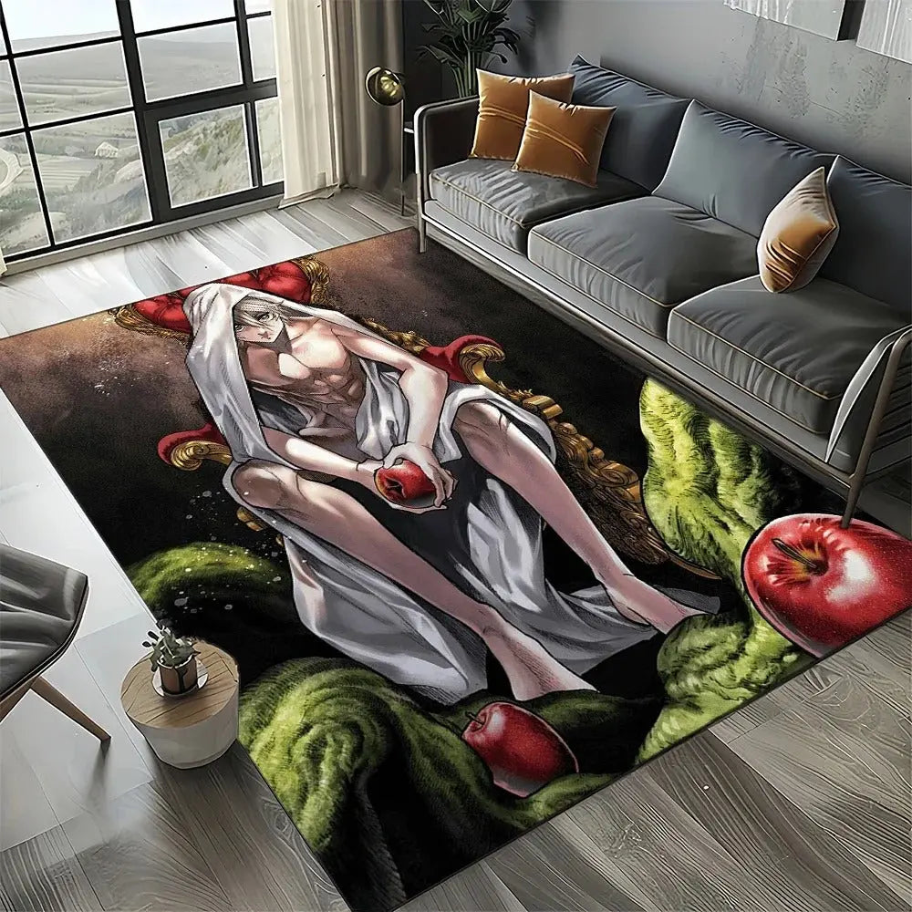 Kids anime mat from Record of Ragnarok with non-slip base