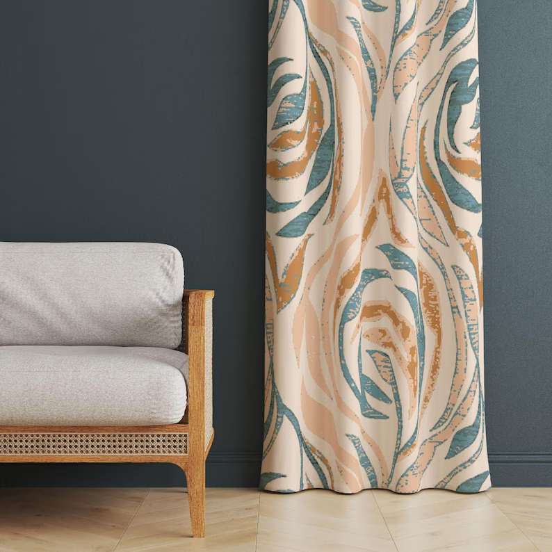 modern vintage curtains window treatment