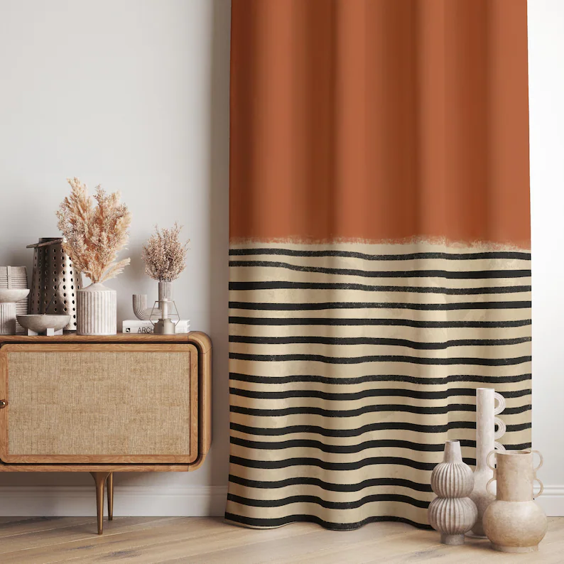 retro arch pattern drapes aesthetic