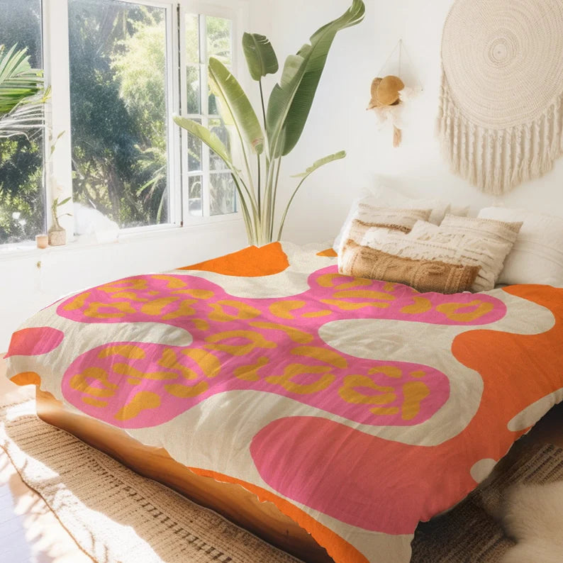 wavy pattern bedding set
