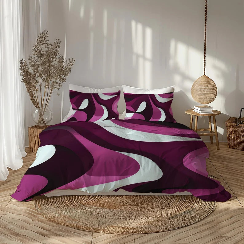 wavy bedding modern style